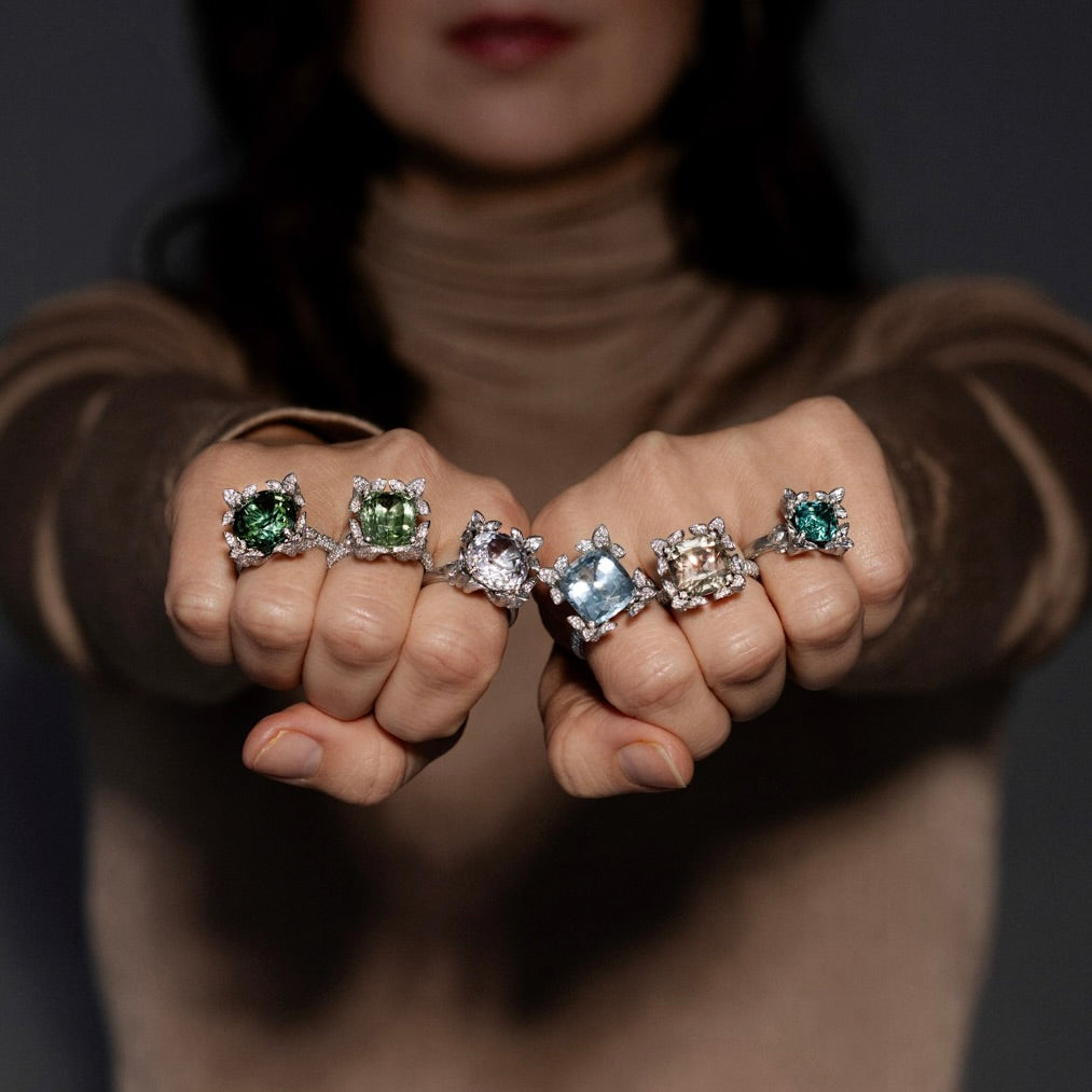Lily Cocktail Ring Forest