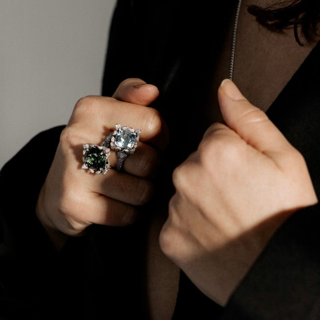 Lily Cocktail Ring Forest