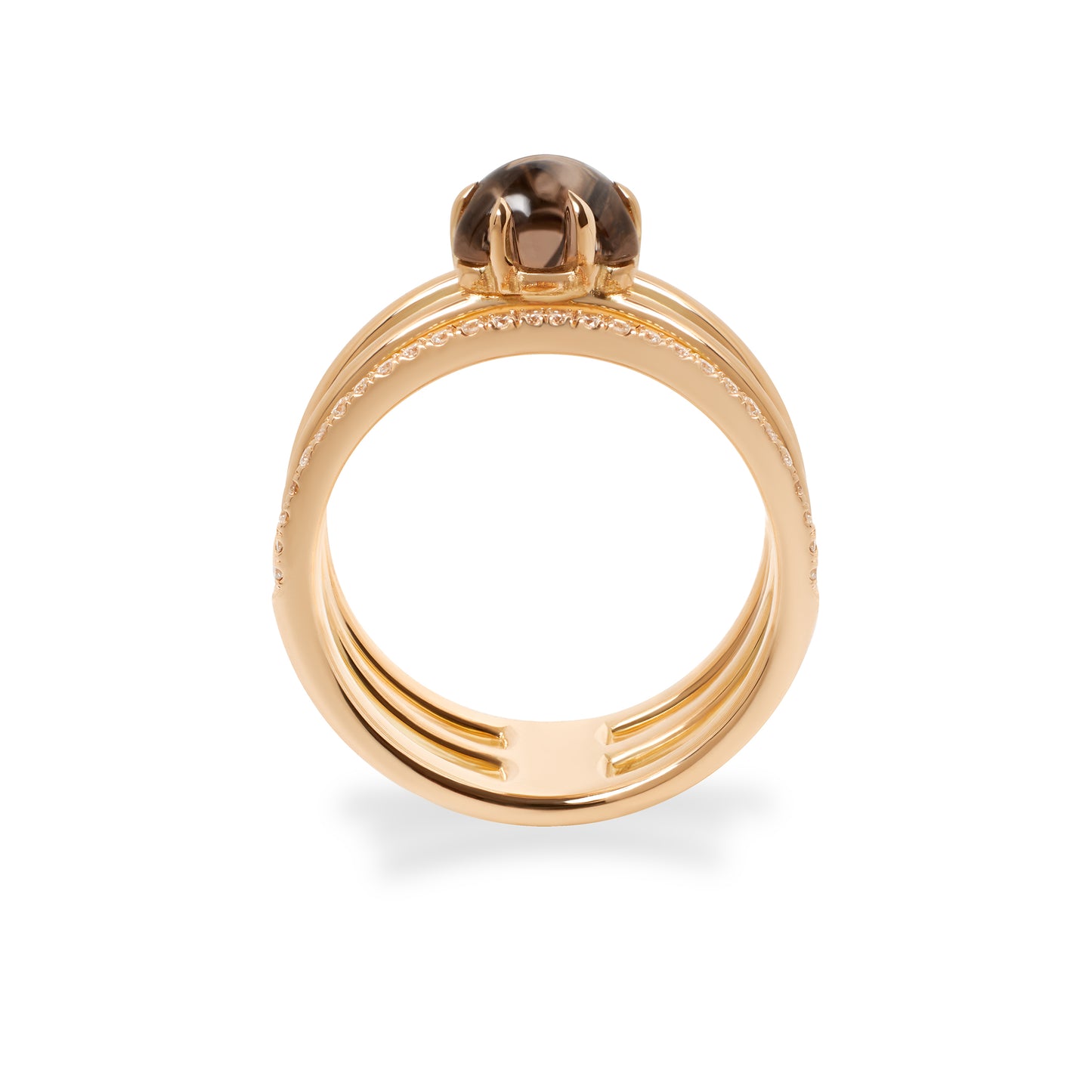 VIERI Mid Cloud Tre Ring Diamonds Smoke