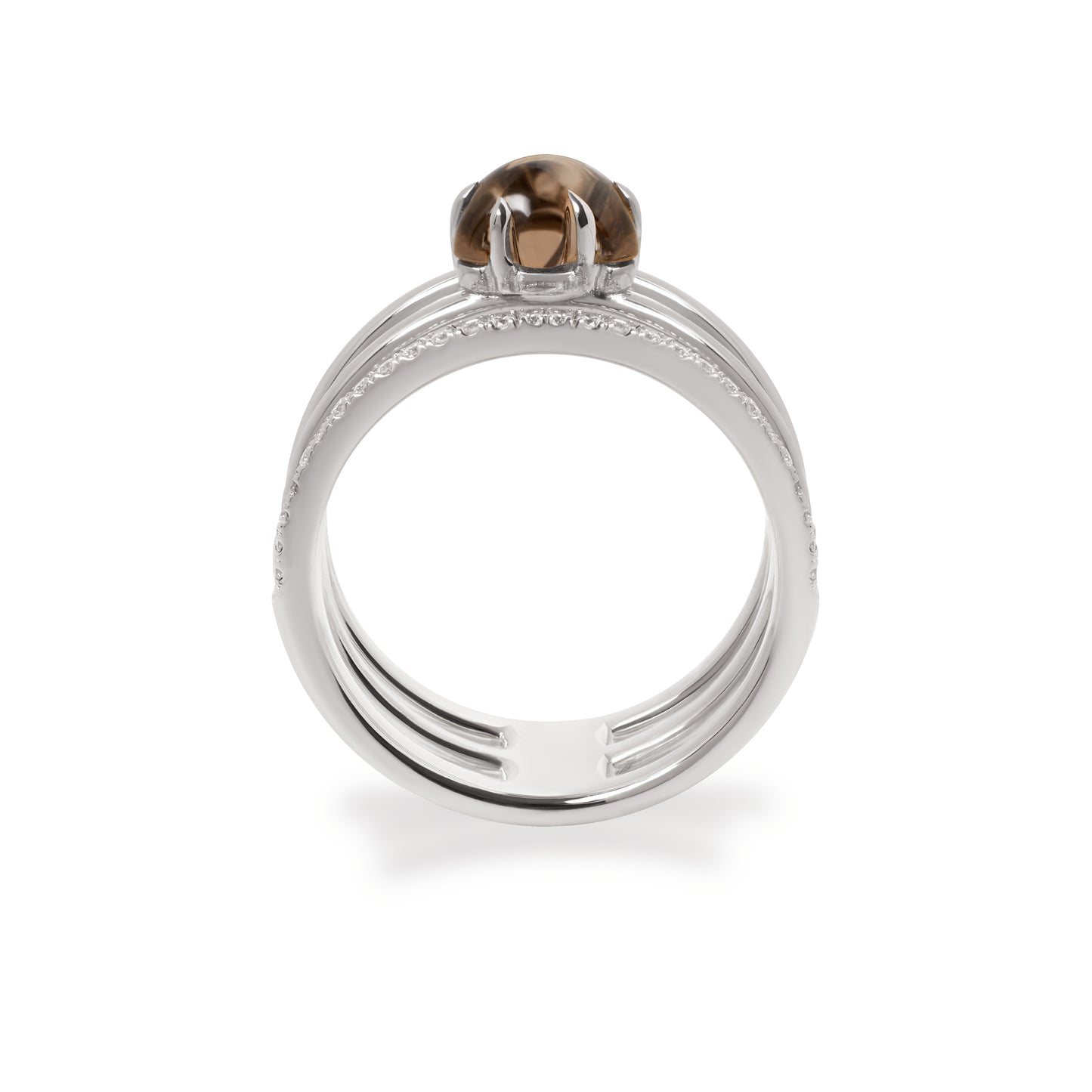VIERI Mid Cloud Tre Ring Diamonds Smoke