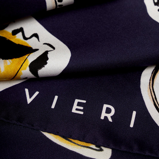 Seidentuch 70 Pasta & Jewels