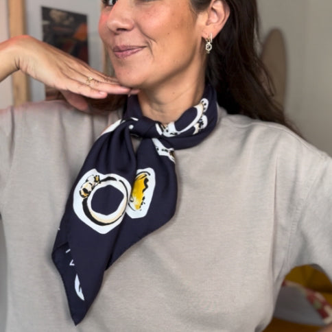VIERI Seidentuch 70 Pasta & Jewels