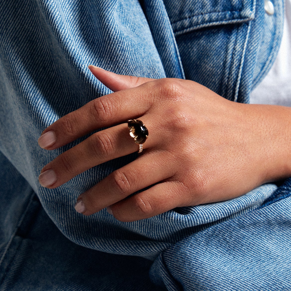 Cloud Ring Pavé Smoke