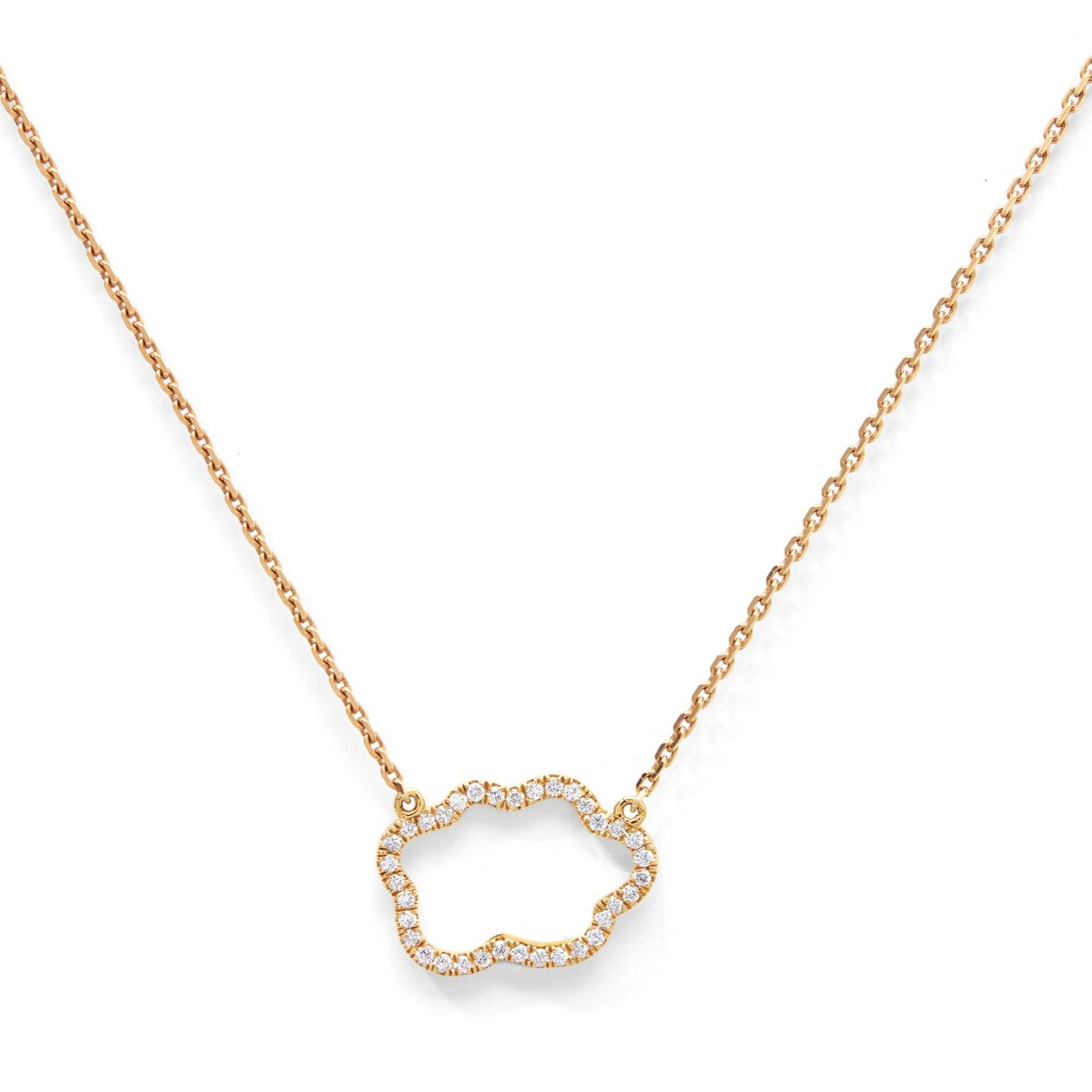 Golden Cloud Halskette Pavé