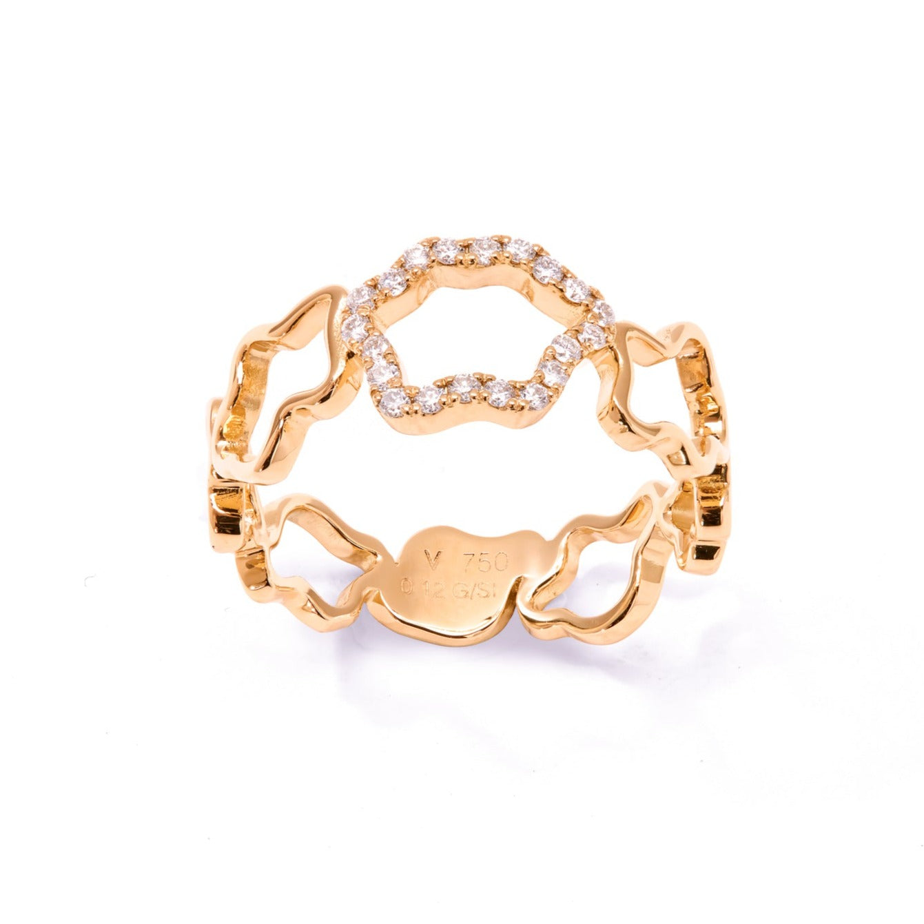 Golden Clouds Band Ring