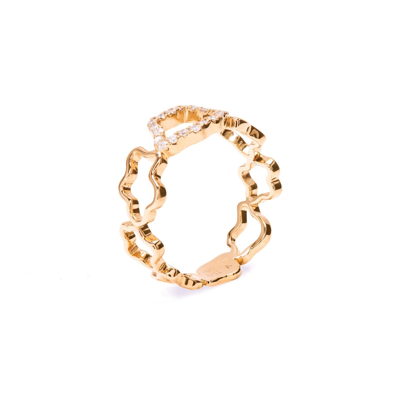 Golden Clouds Band Ring