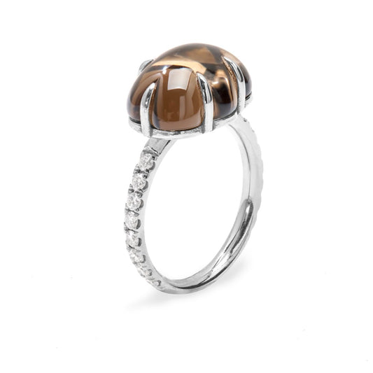 Cloud Ring Pavé Smoke