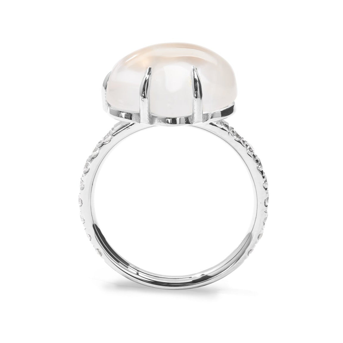 Cloud Ring Pavé Milk