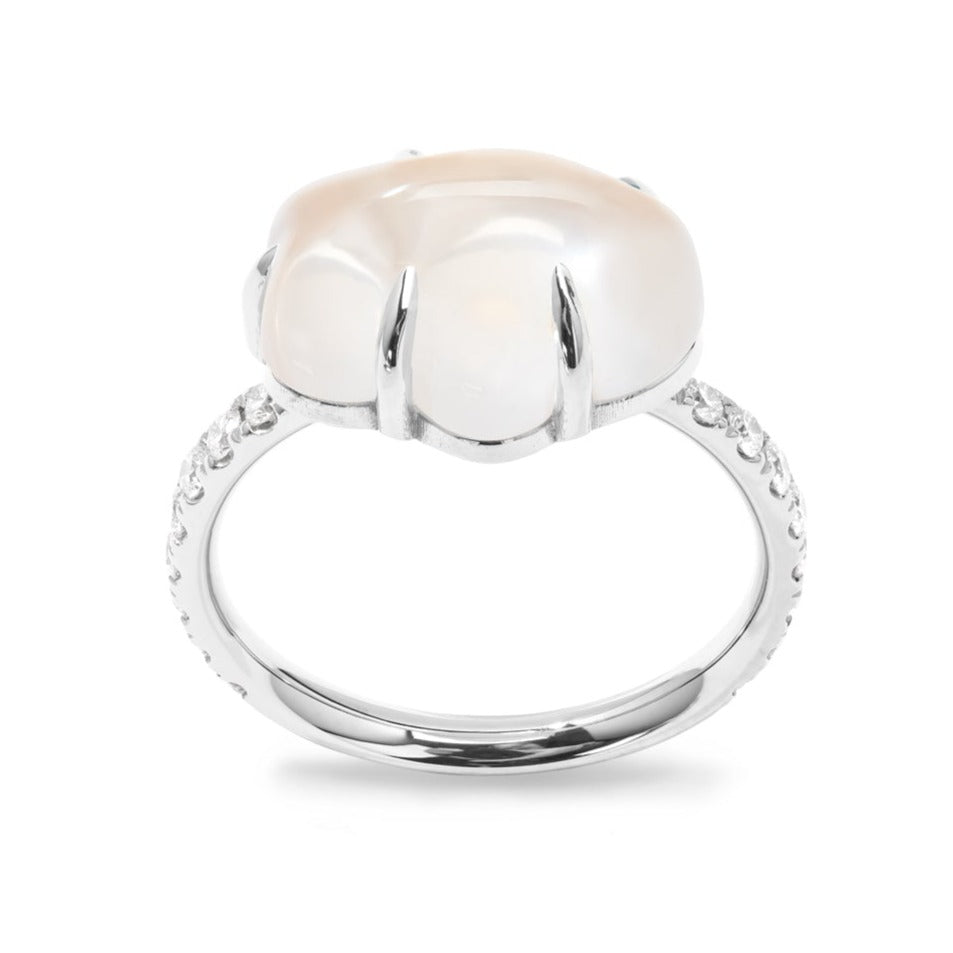 Cloud Ring Pavé Milk
