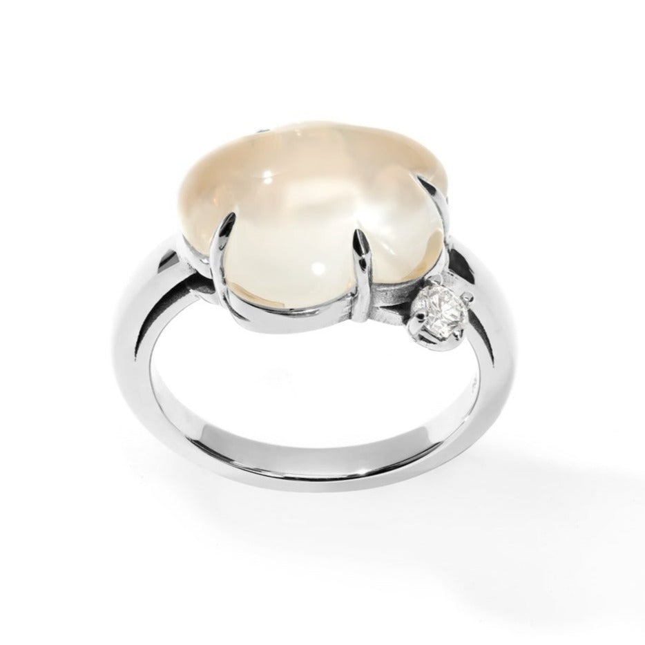 Cloud Ring Diamond Milk
