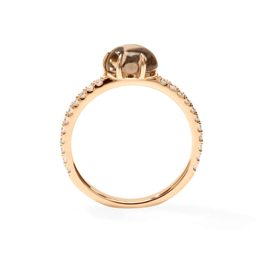Mid Cloud Ring Pavé Smoke