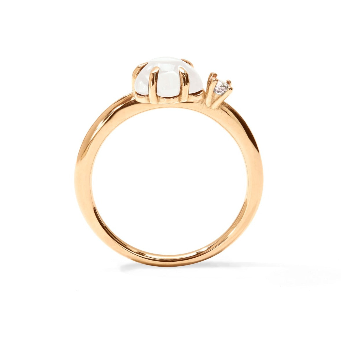 Mid Cloud Ring Diamond Milk