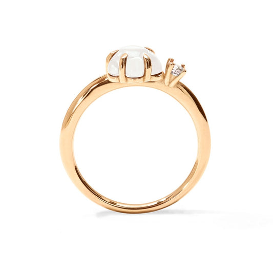Mid Cloud Ring Diamond Milk