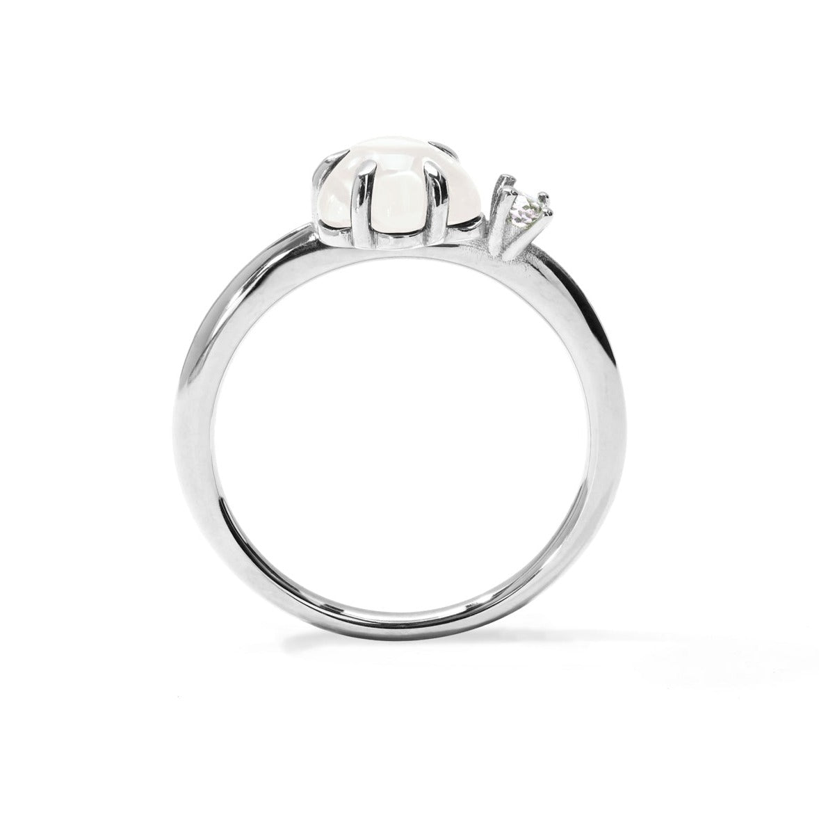 Mid Cloud Ring Diamond Milk