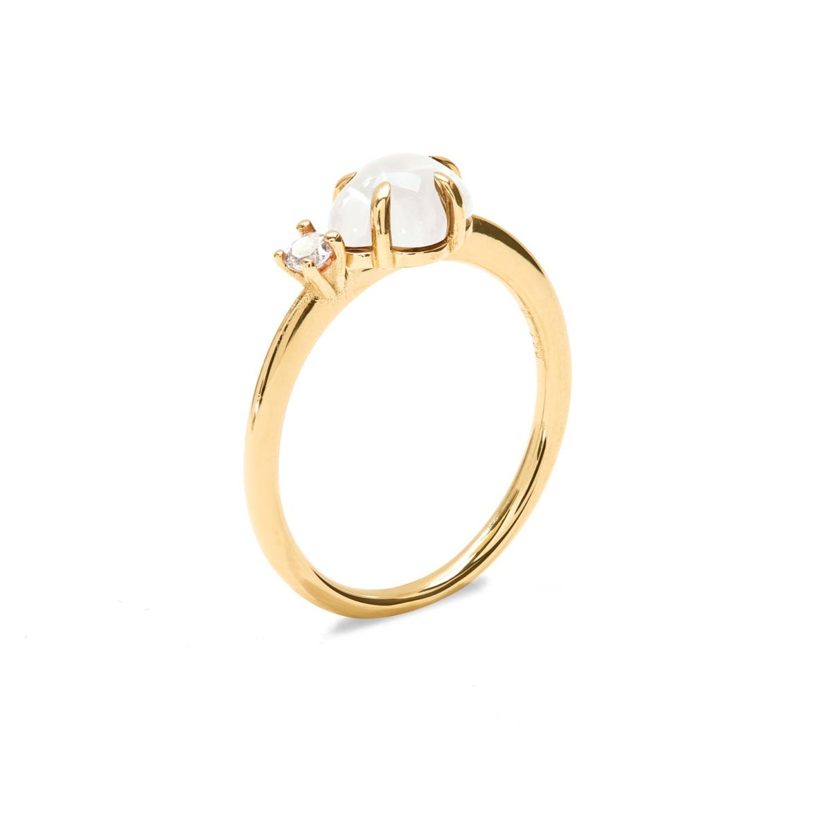 Mid Cloud Ring Diamond Milk