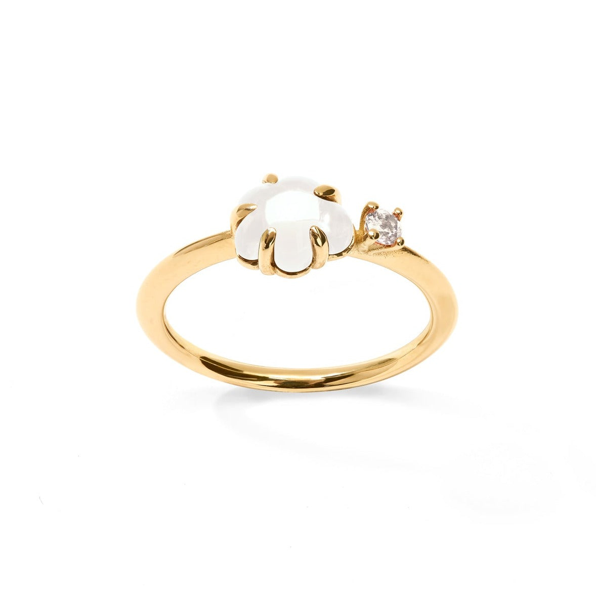 Mid Cloud Ring Diamond Milk