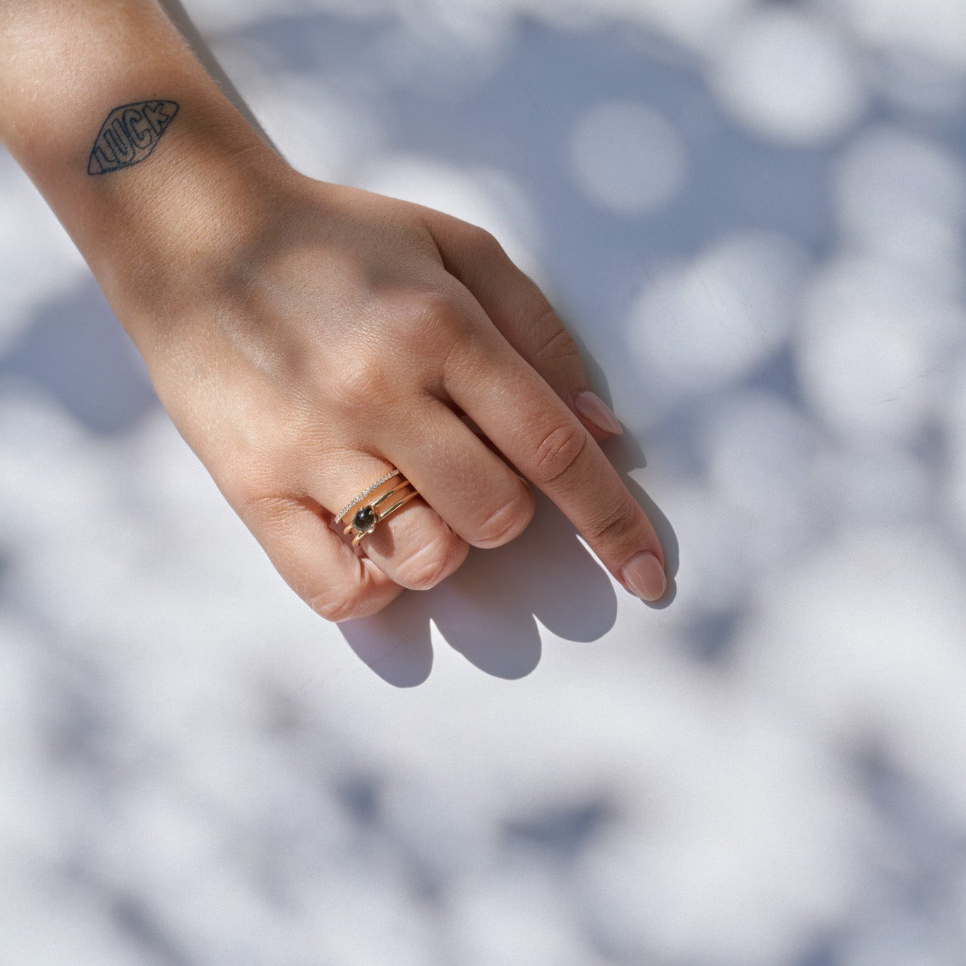VIERI Mid Cloud Tre Ring Diamonds Smoke