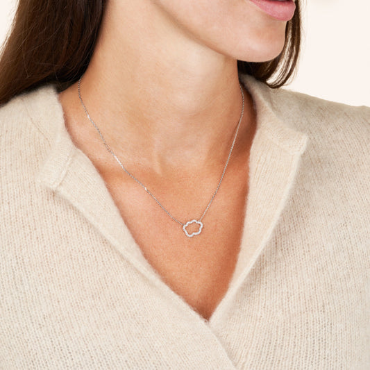 Golden Cloud Halskette Pavé