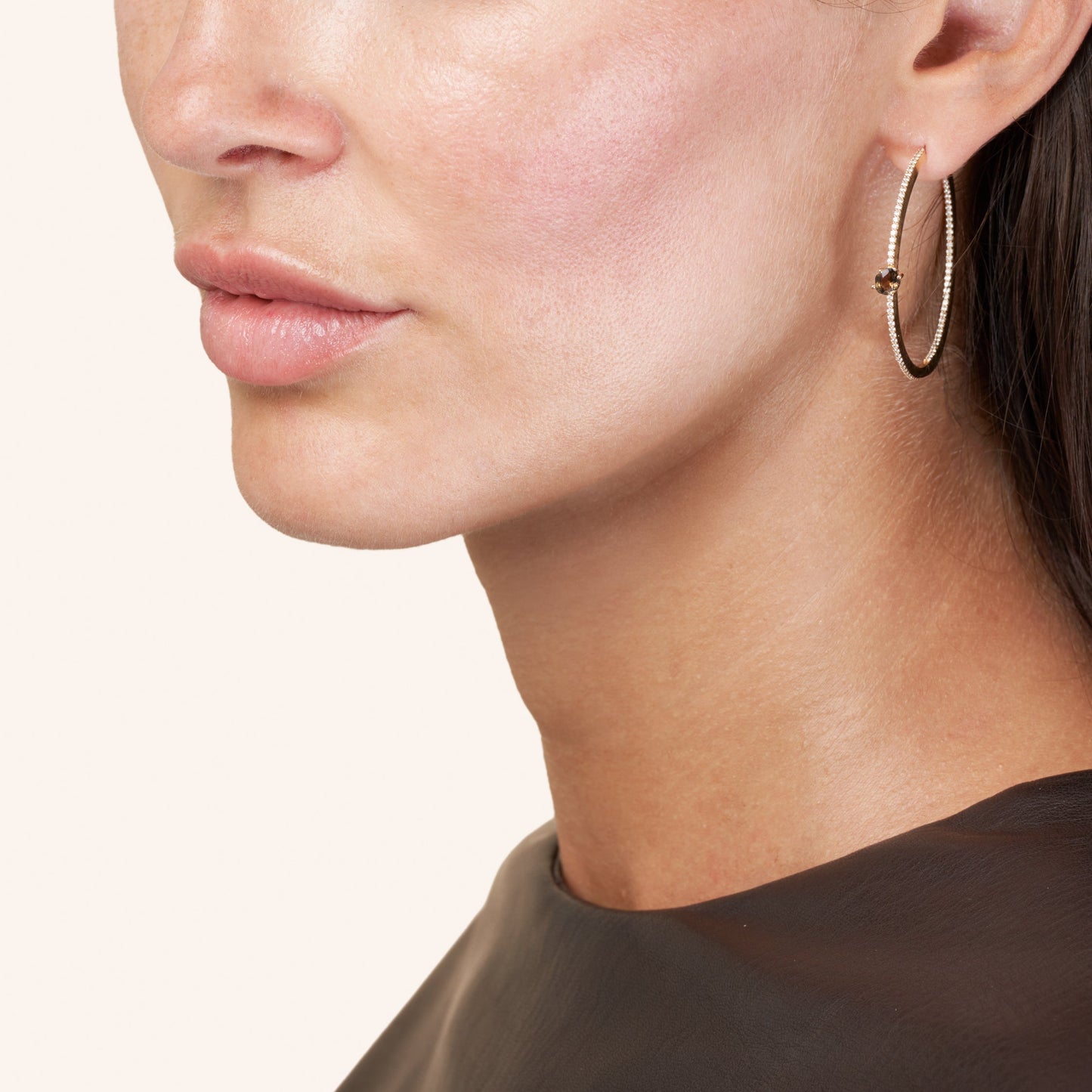 VIERI Tiny Cloud Creolen 18 Karat Gold