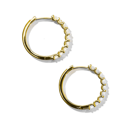 Bellezza Diamond Hoops