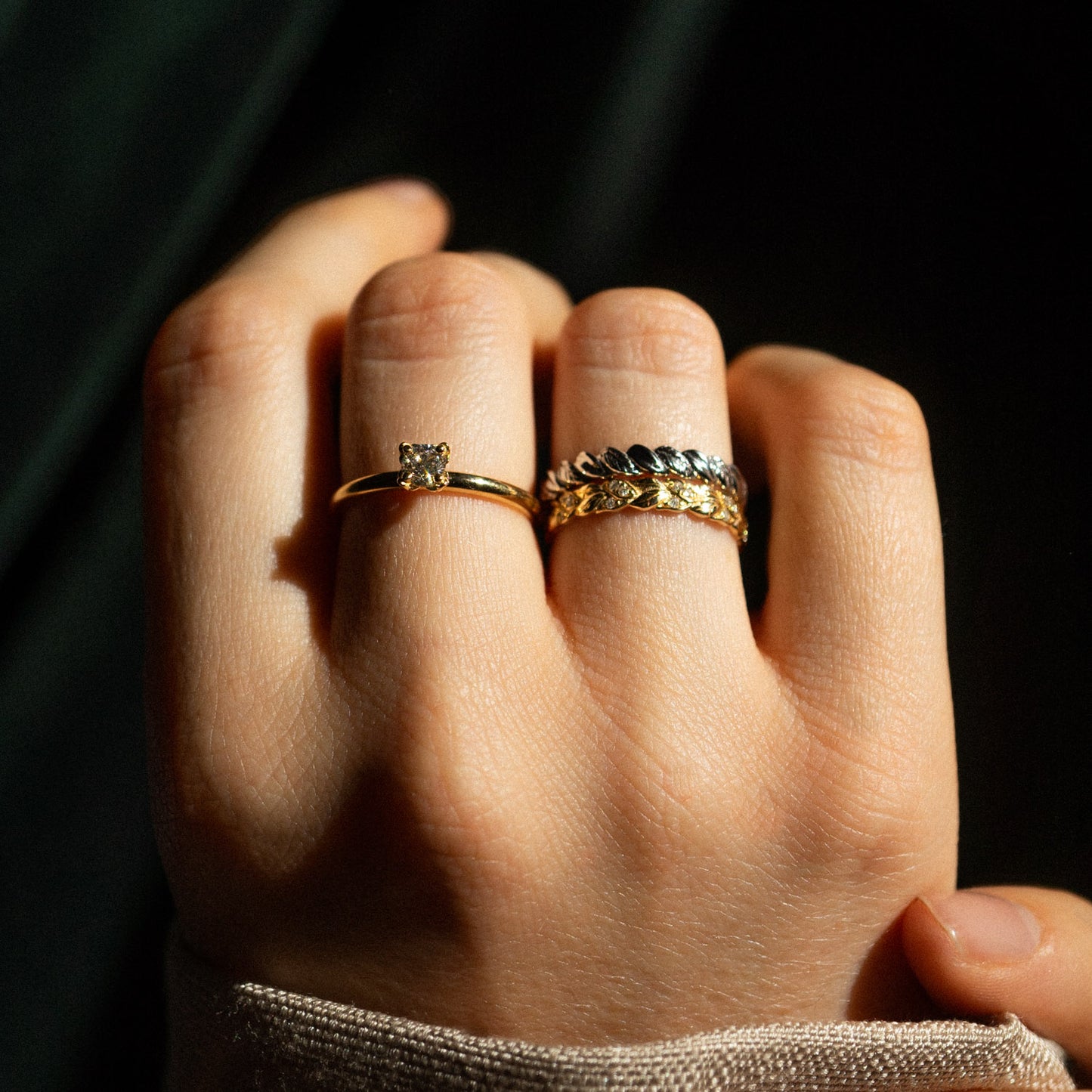 Lily Collection Band Ring Diamond