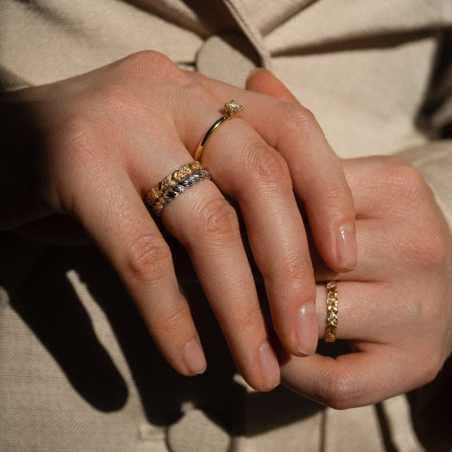 Lily Collection Band Ring Diamond