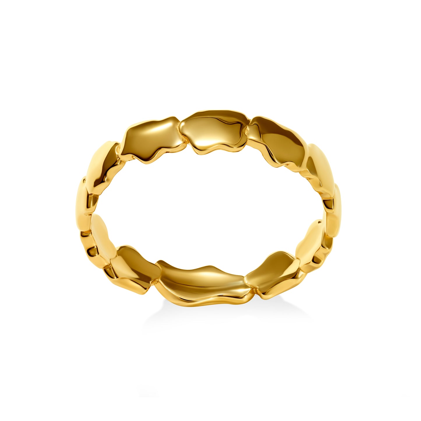 Golden Clouds Band Ring Mini Bold