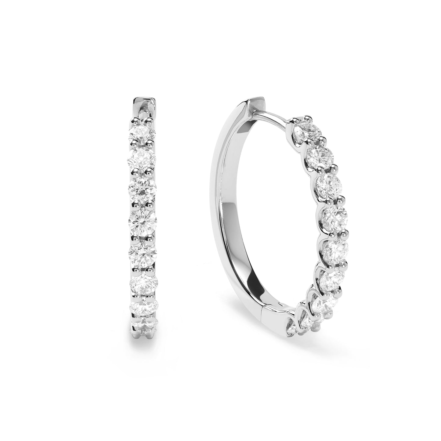 Bellezza Diamond Hoops