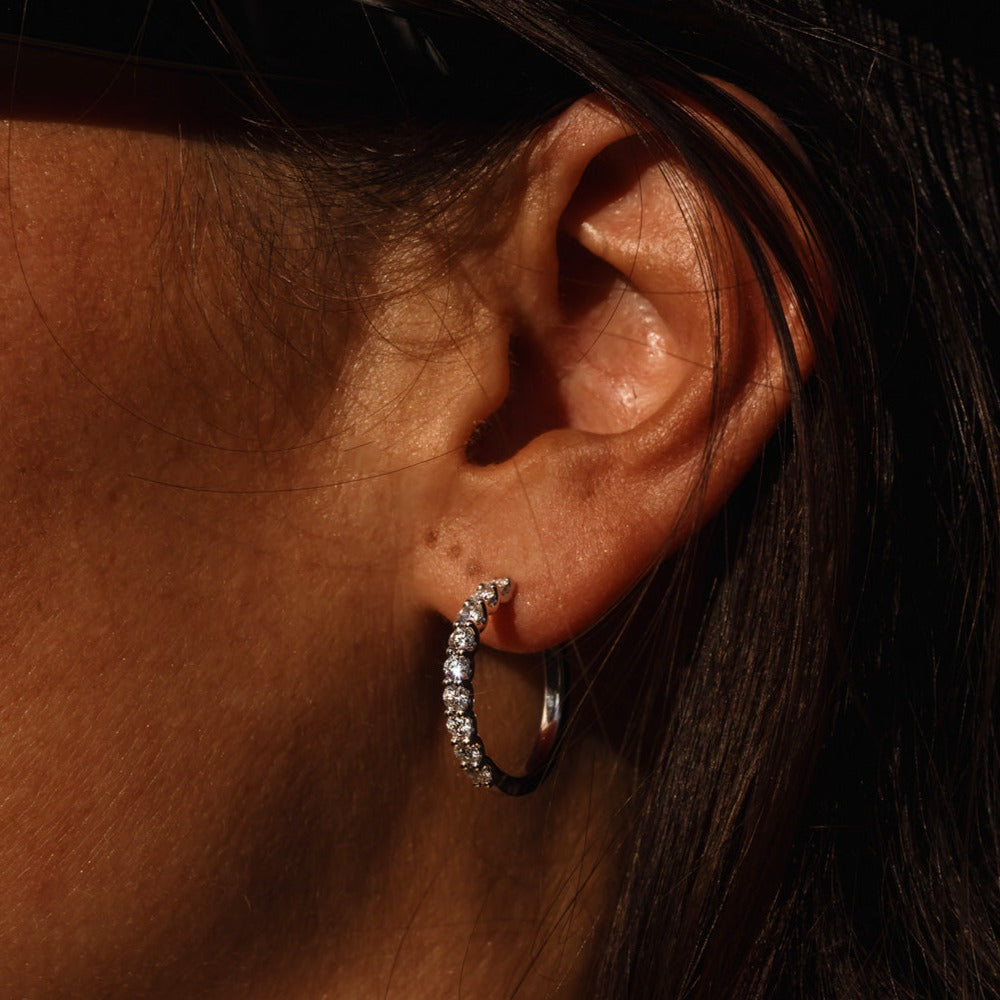 Bellezza Diamond Hoops
