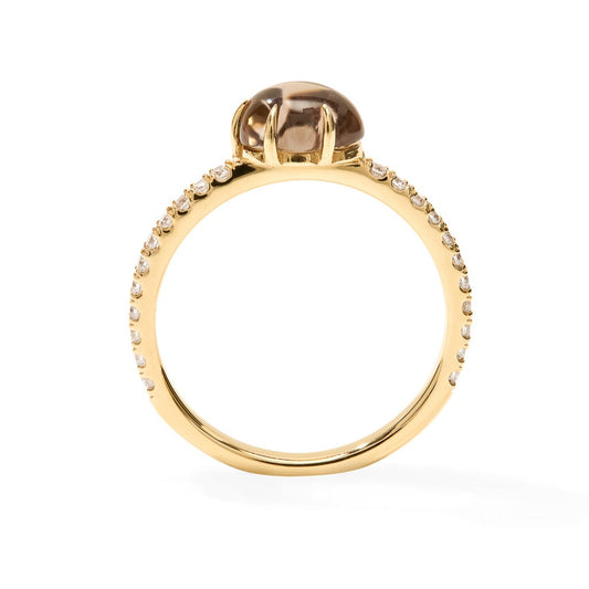 Mid Cloud Ring Pavé Smoke