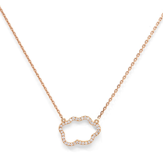 Golden Cloud Halskette Pavé