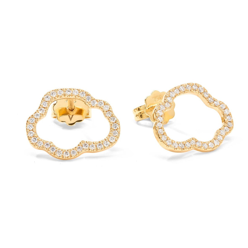 Golden Cloud Ohrstecker Pavé