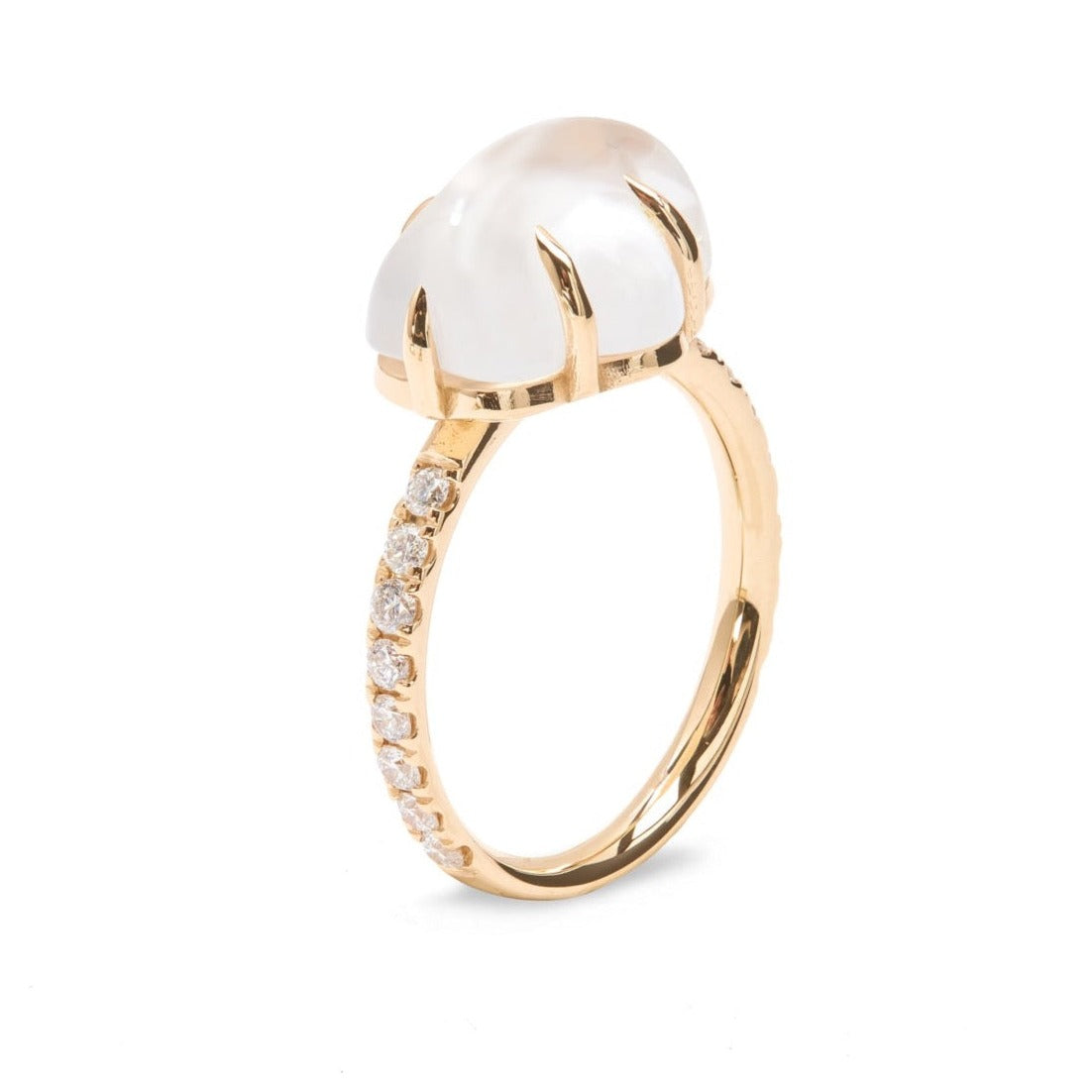 Cloud Ring Pavé Milk