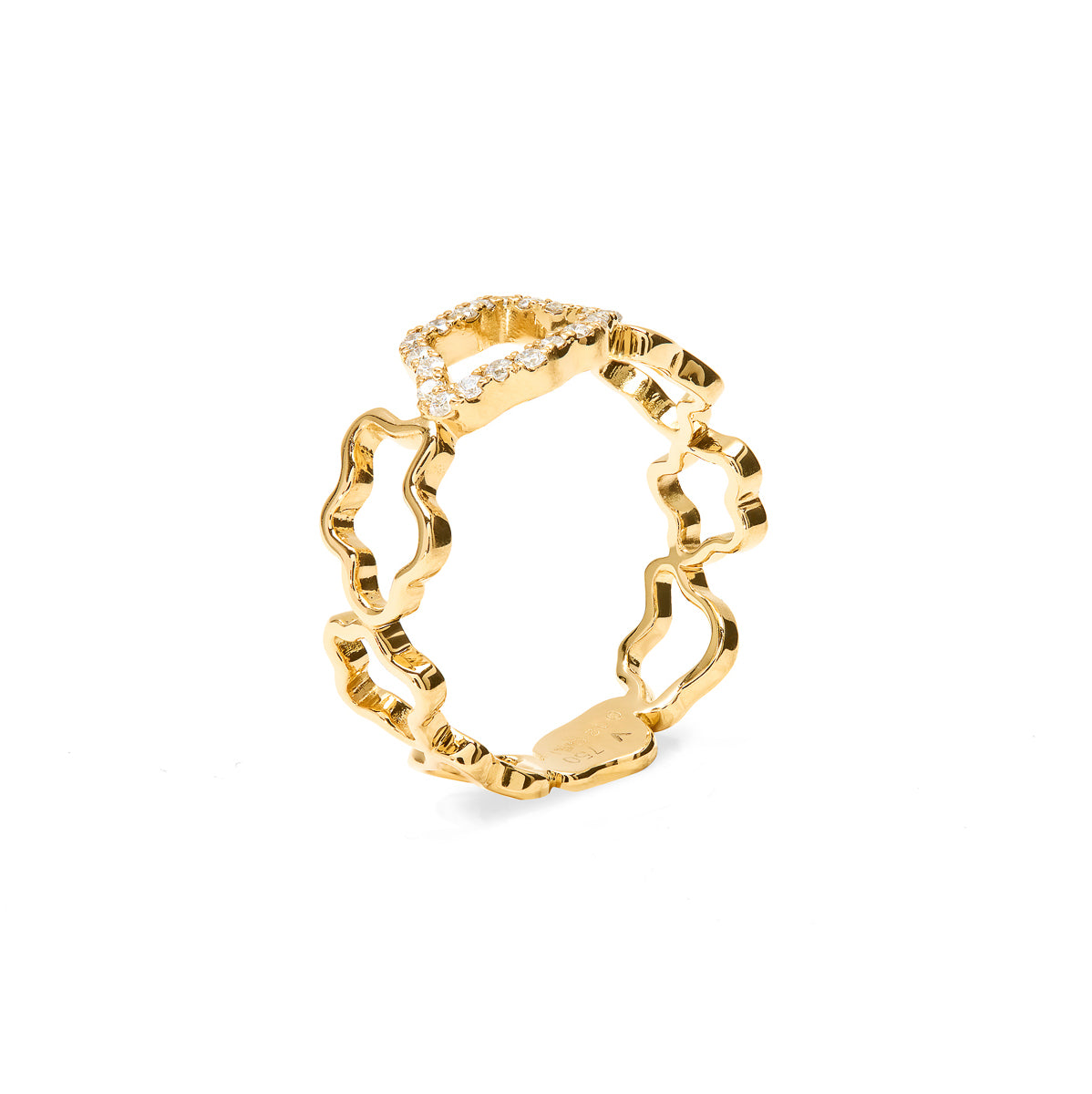 Golden Clouds Band Ring