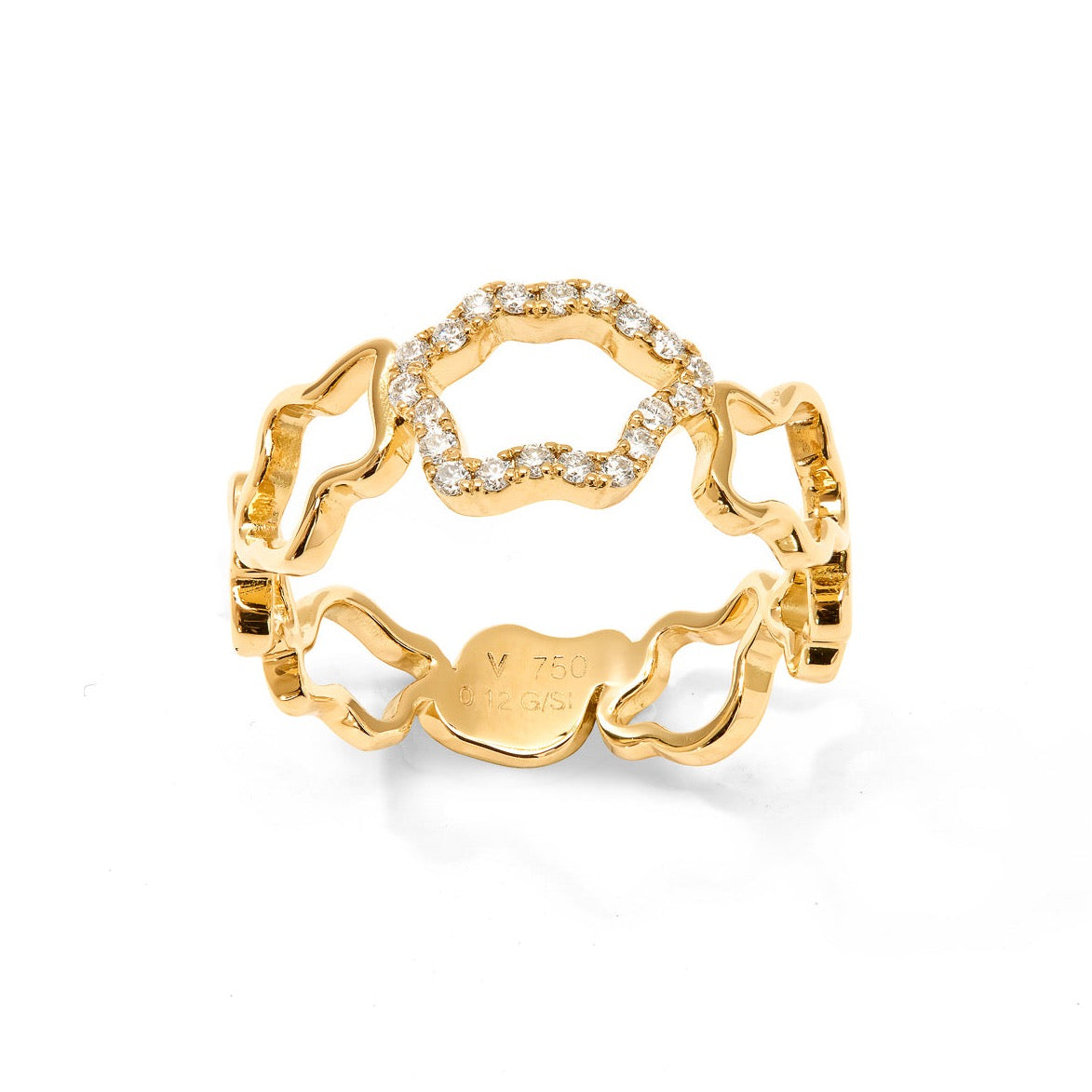 Golden Clouds Band Ring