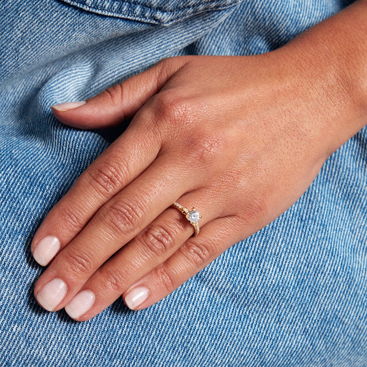 Lily Ring Midi Diamond