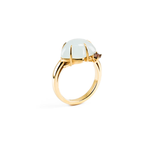 VIERI x Cloudy Blue Signature Ring Gold