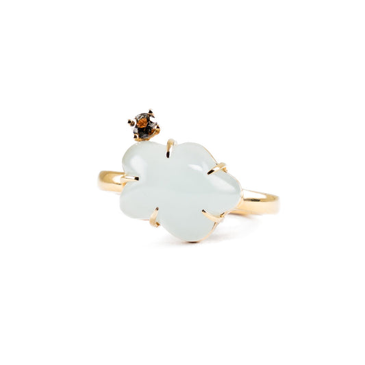 VIERI x Cloudy Blue Signature Ring Gold
