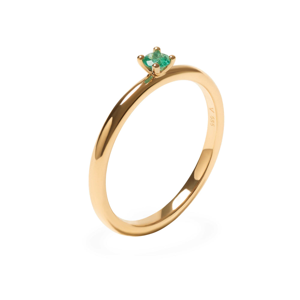 VIERI Birthstone Collection Ring Smaragd - Mai