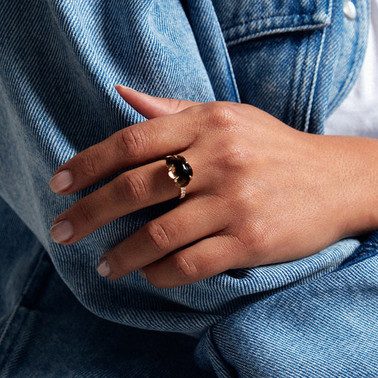 Cloud Ring Pavé Smoke