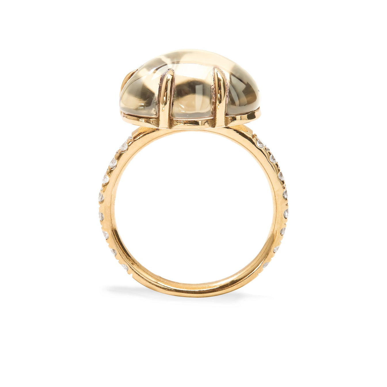 Golden Edition Cloud Ring Pavé