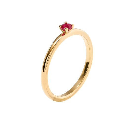 VIERI Birthstone Collection Ring Rubin - Juli