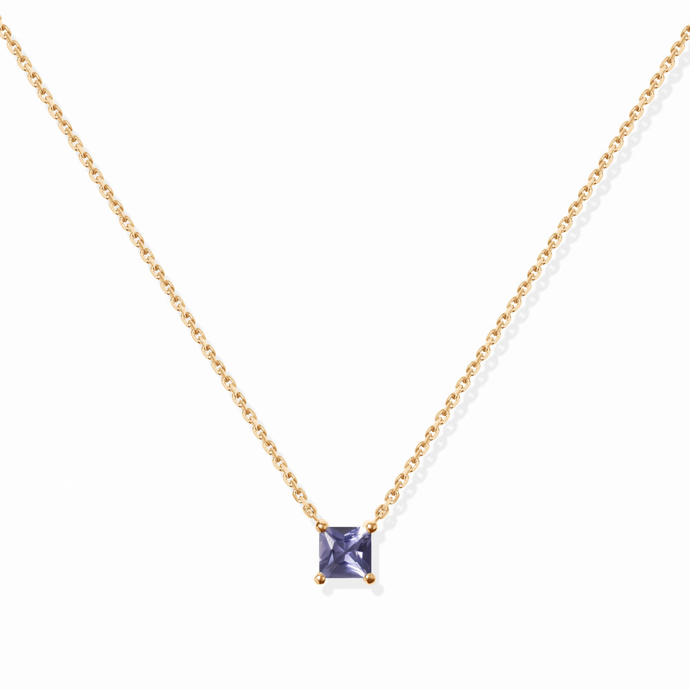 VIERI Birthstone Collection Halskette Iolith - Dezember