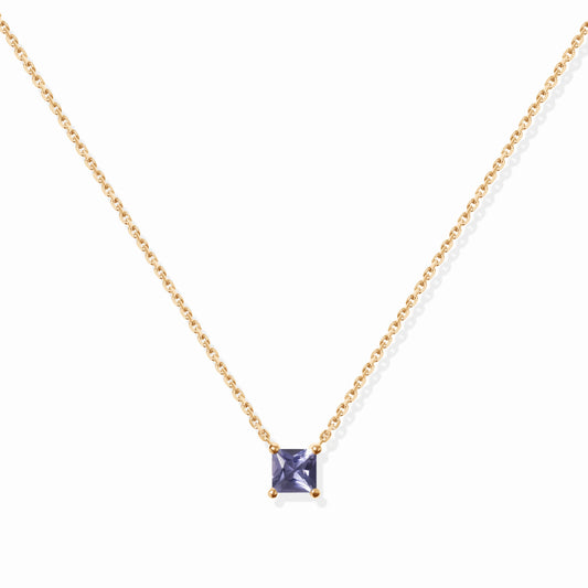 VIERI Birthstone Collection Halskette Iolith - Dezember