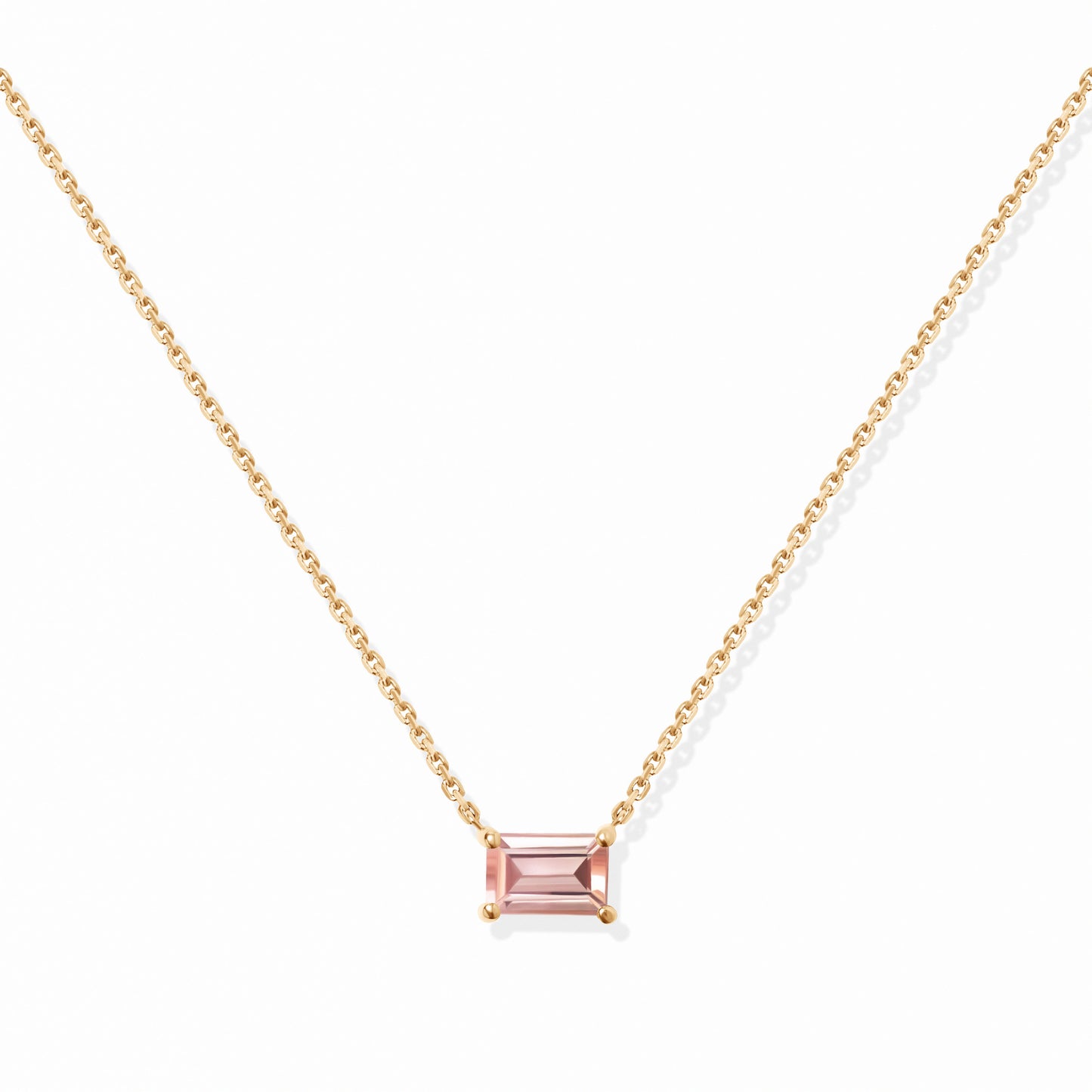 VIERI Birthstone Collection Halskette Rosa Turmalin - Oktober