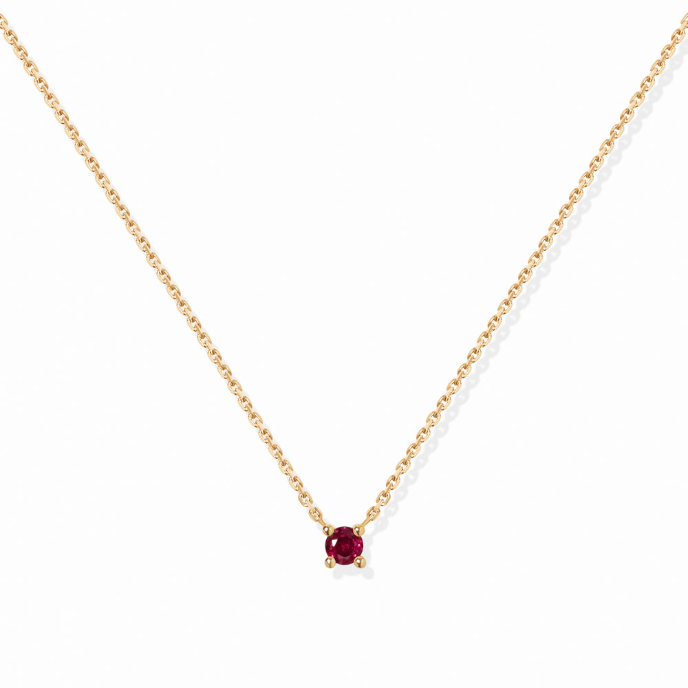 VIERI Birthstone Collection Halskette Rubin - Juli