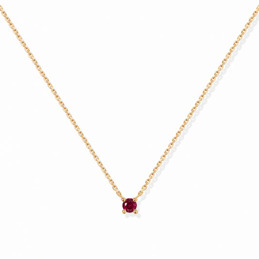 VIERI Birthstone Collection Halskette Rubin - Juli