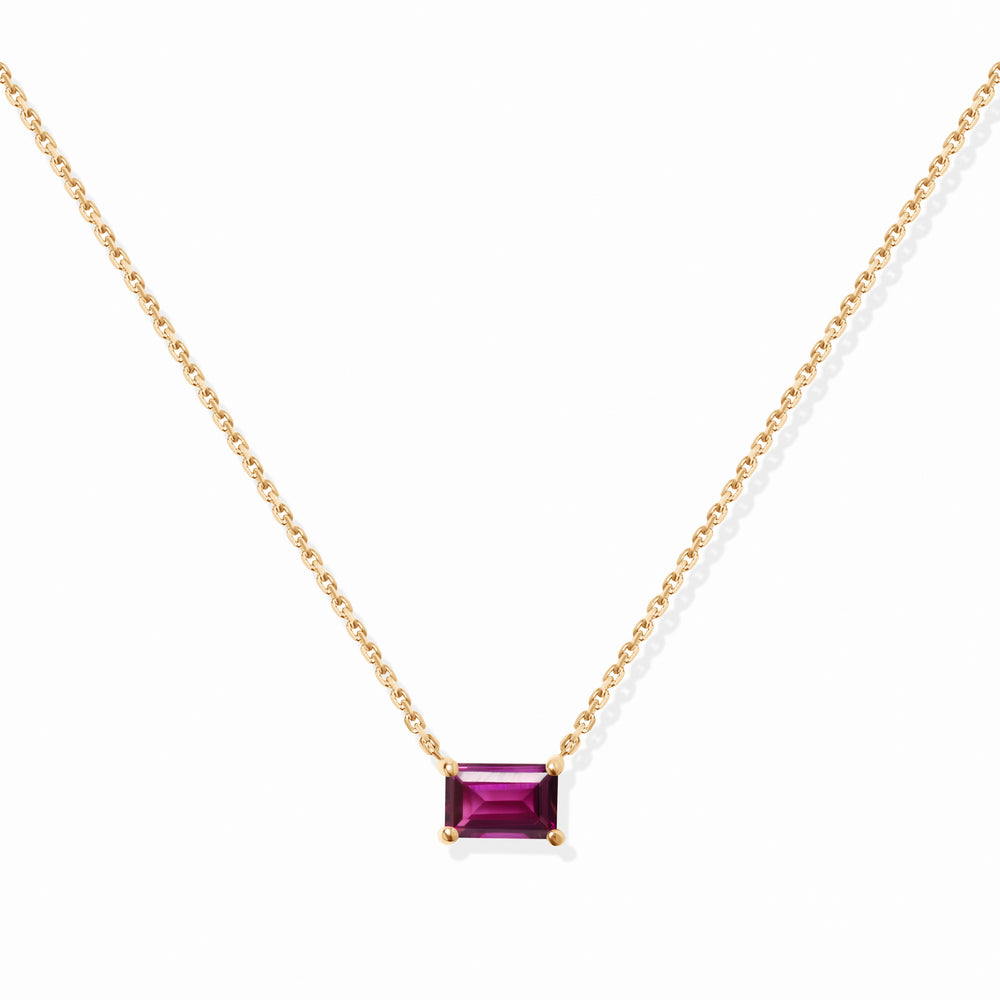 VIERI Birthstone Collection Halskette Rhodolith - Januar