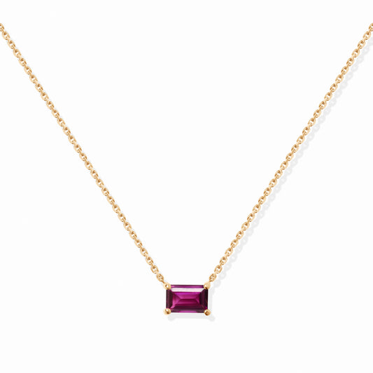 VIERI Birthstone Collection Halskette Rhodolith - Januar