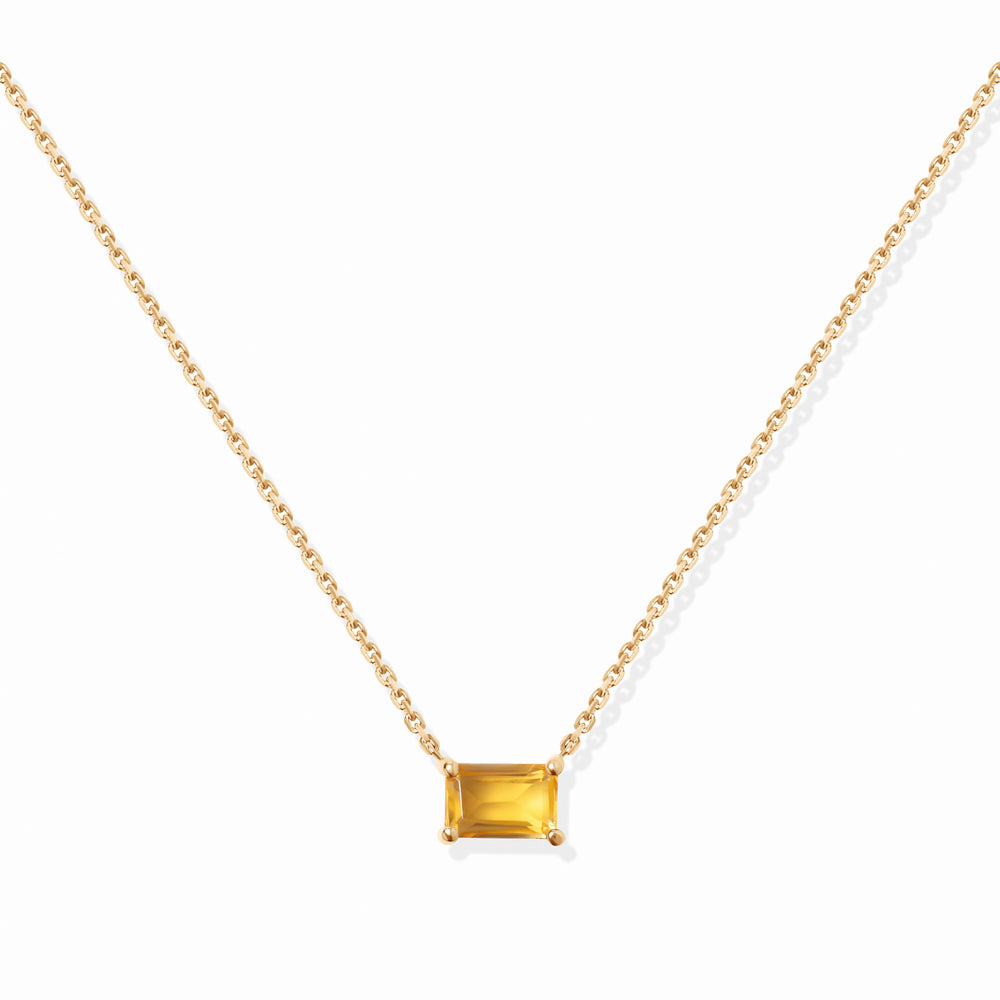 VIERI Birthstone Collection Halskette Goldcitrin - November